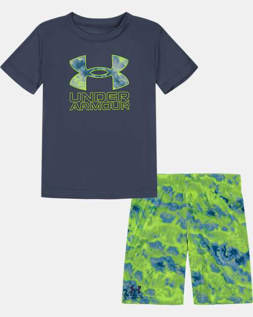 Ensemble t-shirt et short avec gros logo UA Ridge Dye pour nourrissons
